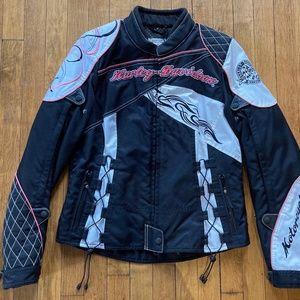 Harley-Davidson jacket with leather trim – M